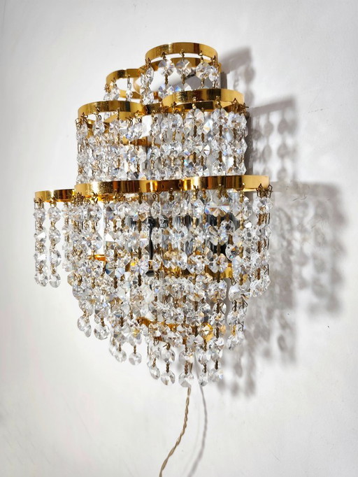 Applique classica in cristallo. Spagna, anni '80.