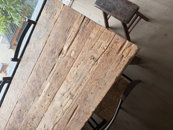 Antique Style Solid Wood Table With Rustic Chinese/Asian Character – Dining tables (photo 5 of 5)