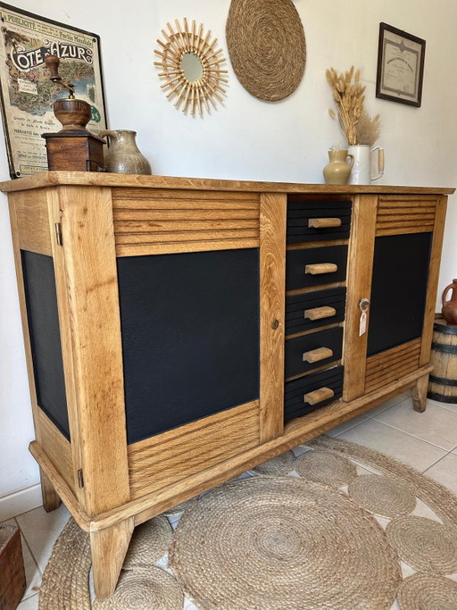 Credenza stile René Gabriel, patinata – dressoirs, Wood (photo 2 of 15)