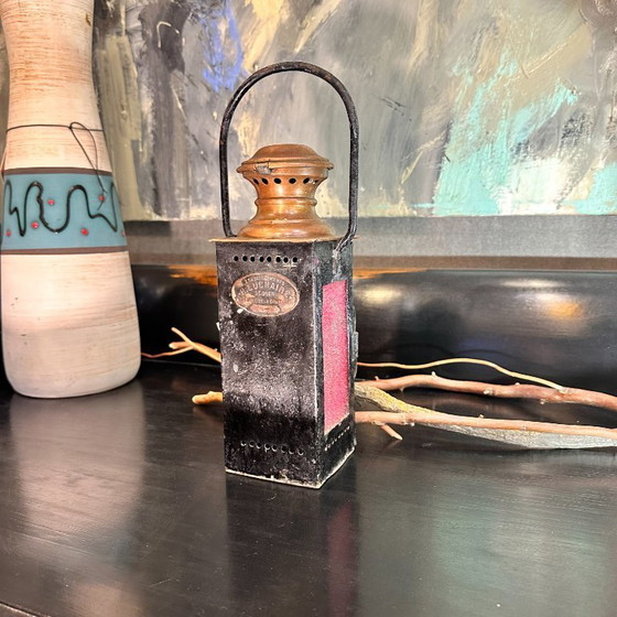 Image 1 of Linterna técnica ferroviaria, H. Luchaire, años 20 - Francia