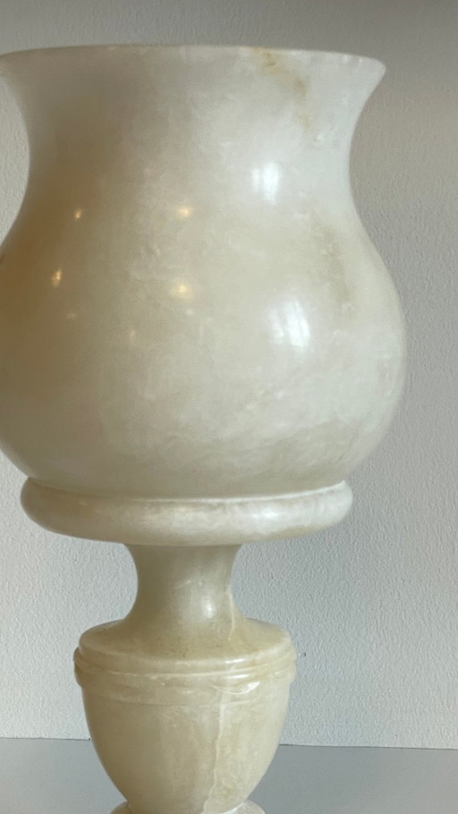 Tulip Lamp 1970s Alabaster Stone – tafellampen (photo 2 of 10)