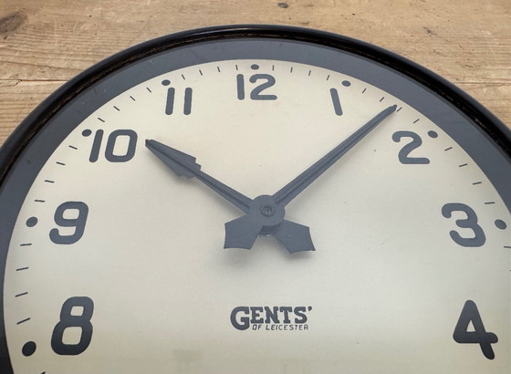 Image 1 of Vintage Brown Bakelite Wall Clock by Gents of Leicester, 1950s
