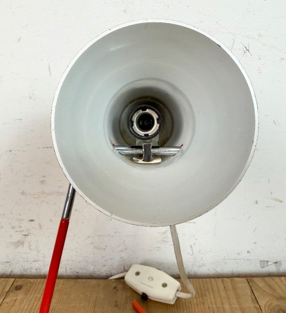 Image 1 of Lampada da tavolo rossa vintage di Josef Hurka per Drupol, anni '60