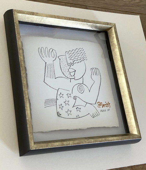 Image 1 of Clemens Briels - original en tiza