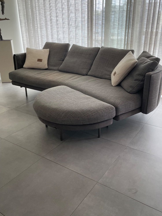 Minotti Sofa – Leder, Metall (photo 2 of 5)