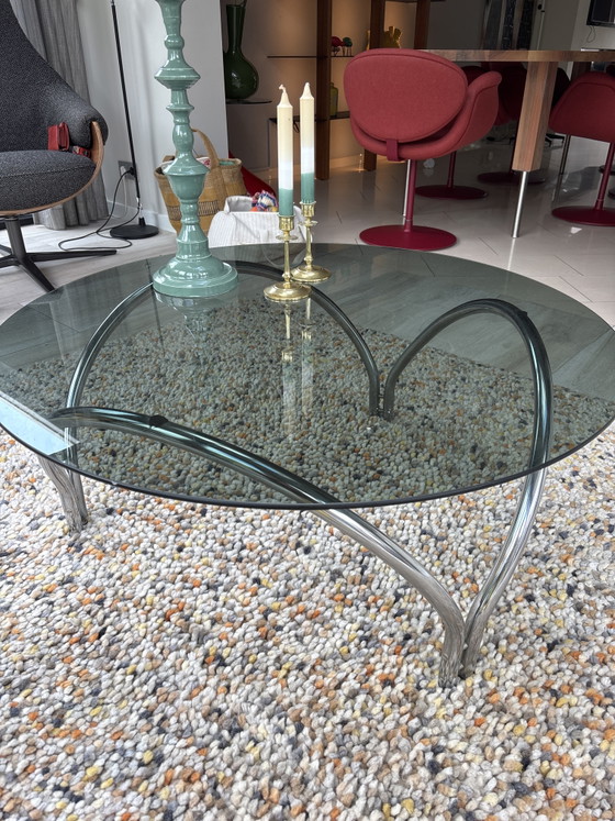 Image 1 of Gispen coffee table smoked glass