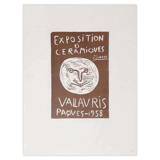 Image 1 of Pablo PICASSO AF 1958 – Céramiques Pâques 1958 Plakat 1959