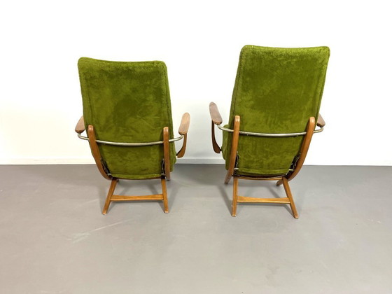 Image 1 of Sillones ajustables de Poltrona, Italia, años 50.