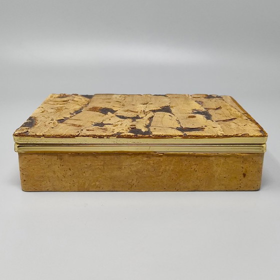 1970s Astonishing Box Crafted From Sardinian Cork. Made in Italy – Decorative Objects (photo 5 of 10)