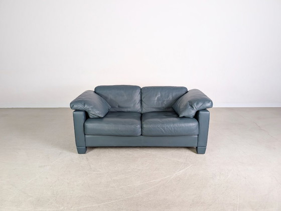 Image 1 of 2 sofás De Sede DS 17 originales de dos plazas con diseño de cuero.