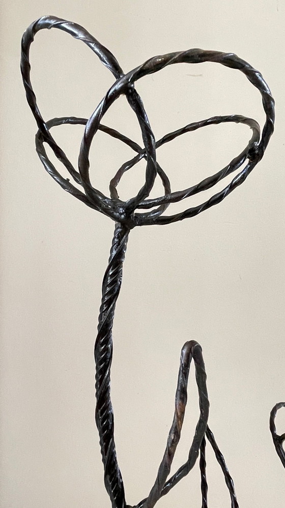 Image 1 of Mensola per piante in acciaio curvo vintage