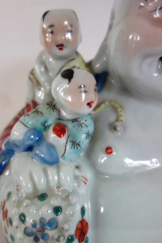 Lachende Buddha-Figur, chinesisches Porzellan, frühes 20. Jahrhundert – Dekorative Objekte, Porcelain (photo 8 of 16)