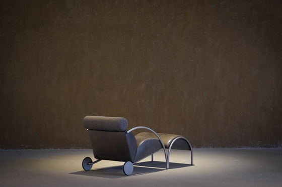 Image 1 of Vintage COR Zyklus Loungestoel en Ottoman van Peter Maly, Duitsland jaren 1980