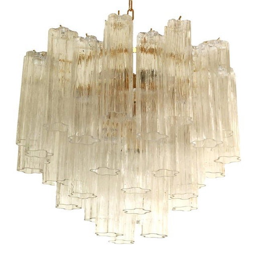 Vintage Glas Sputnik-Kronleuchter