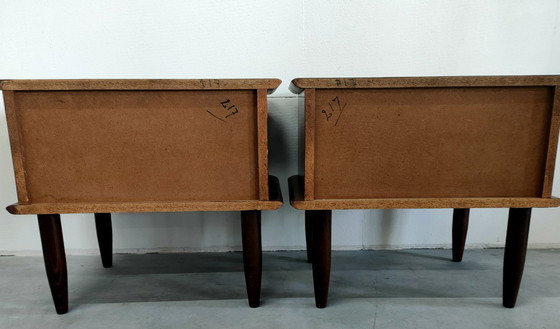 Image 1 of Vintage set of classic bedside tables from the 1950s/60s.