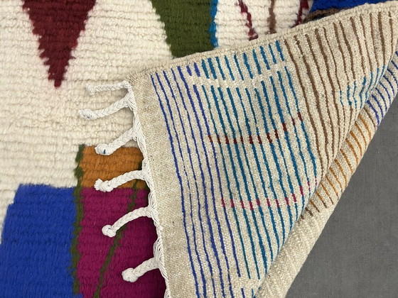 Image 1 of Berber Vloerkleed - 251 cm x 156 cm - gekleurde Wol