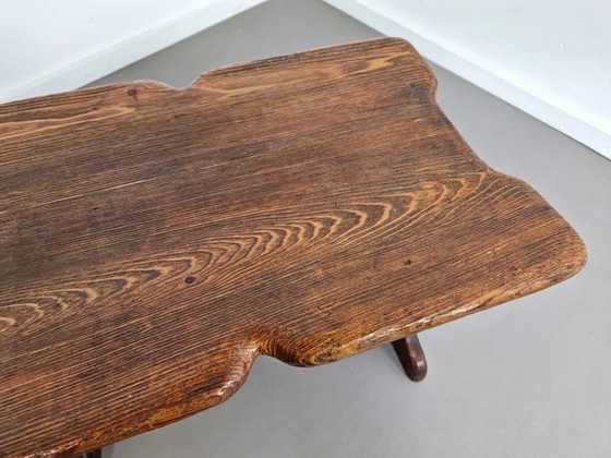 Vintage 'Heart' Side Table | 1960s, Wood, Brown (photo 7 of 12)