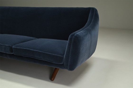 ML-90 Bank van Illum Wikkelsø voor Mikael Laursen, jaren 50 Denemarken. – 3-5 zitsbanken, Wool (photo 7 of 9)