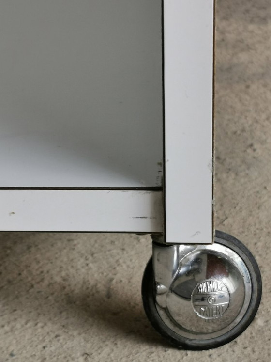Zeldzaam "Talponia" wit formica ladeblok van Gabetti & Isola voor Olivetti, ARBO – arbo italy, Ladekasten (photo 7 of 9)