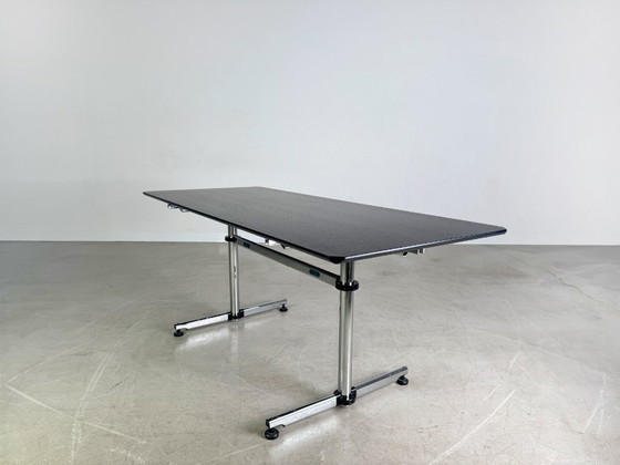 Image 1 of 25x Original USM Haller desk Kitos M Plus black oak