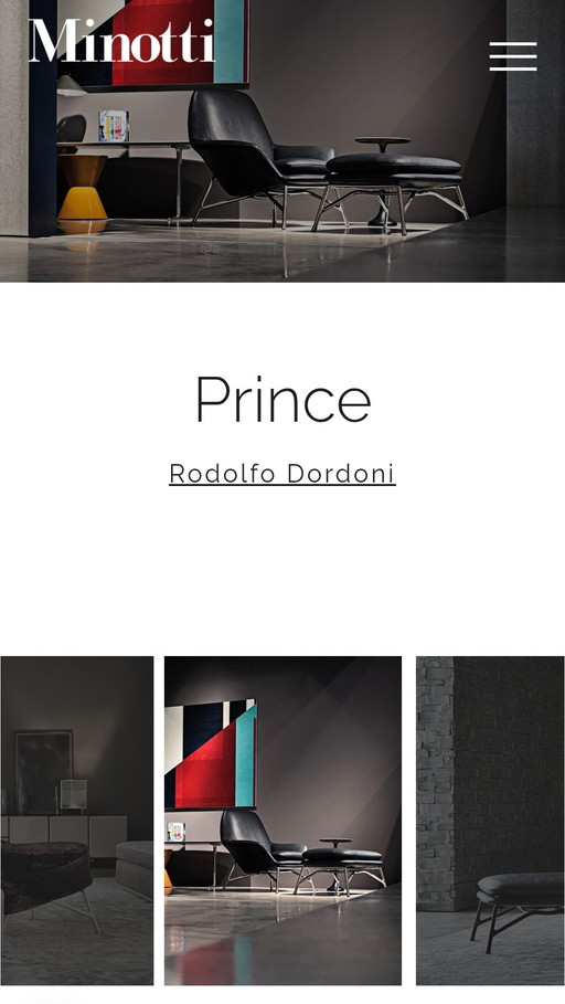 Minotti Prince Sessel von Rodolfo Dordoni für Minotti