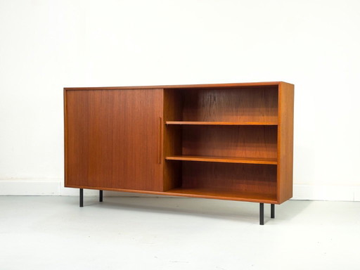 Teak Cabinet with One Sliding Door from WK Möbel, 1960s