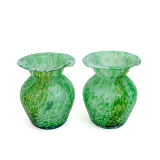 Image 1 of Pair of Murano Glass Vases - Calle - 90's - Made in Italy