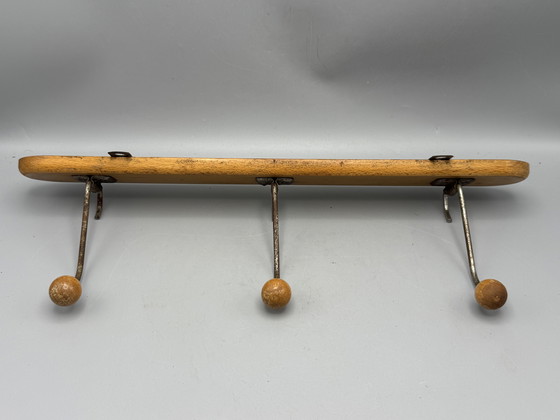 Image 1 of Retro Mid - Century Coat Rack - Authentic & Characterful
