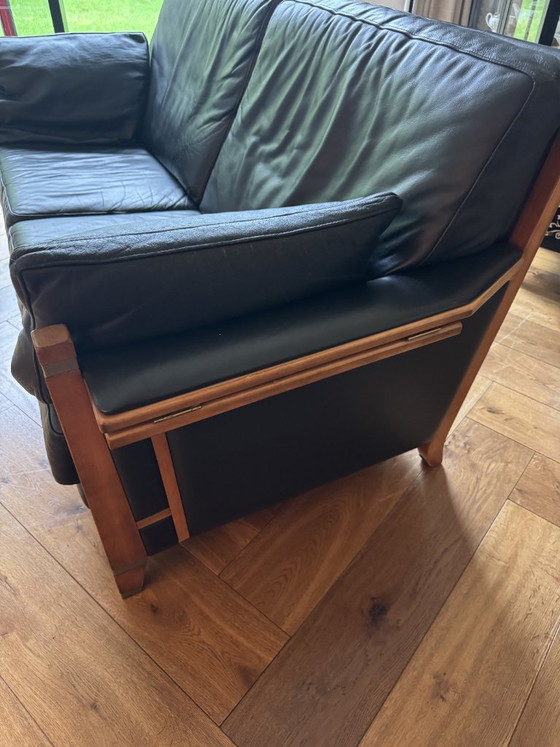 Authentisches Design Schuitema 2 Sitzer Ledersofa - Unbeschädigt - – 2 Sitzer Sofas, Wood, Leather (photo 6 of 18)