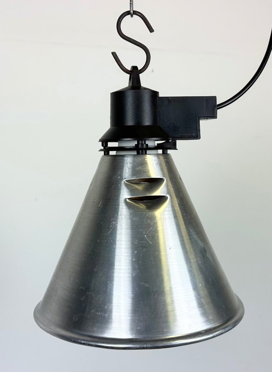 Image 1 of Small Industrial French Aluminium Pendant Lamp, 1960s