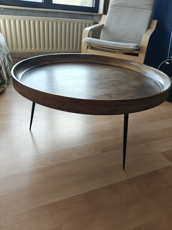 Mater Bowl Coffee Table – Solid Wood Designer Piece – Metal (photo 4 of 5)