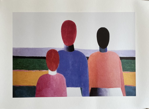 Kazimir Severinovich Malevich (1878-1935), Three Female Figures, (ca. 1928-1932), Printed in Italy