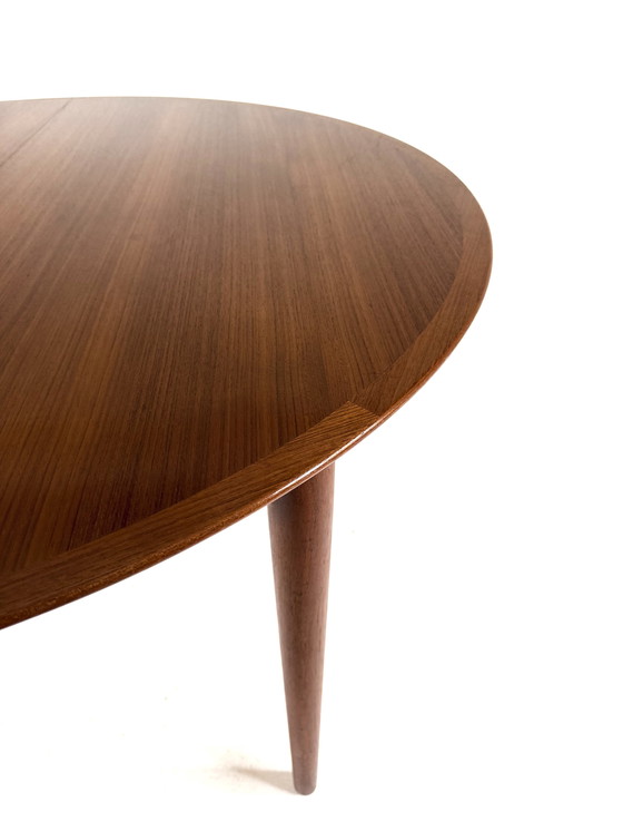 Image 1 of Vintage extendable Danish teak dining table, 1960s