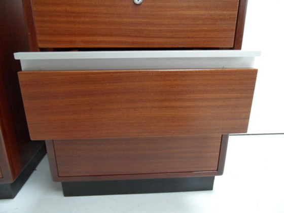 Mid Century Set Van 2 Mahoniehouten Ladekasten – Wood (photo 6 of 12)