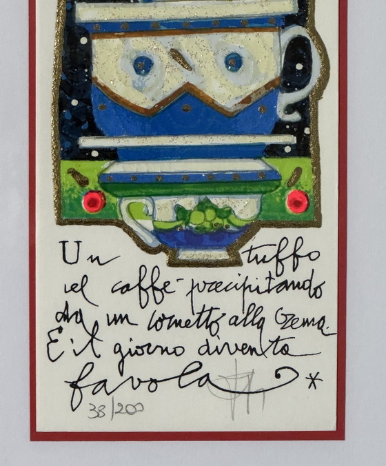 René Siebdruck 20x20cm, Das Lächeln-Paradoxon, Pop, Wohnaccessoires – Lithographien & Drucke, Paper, Wood (photo 4 of 5)