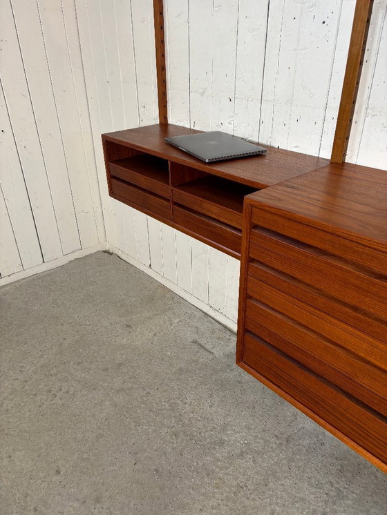 Image 1 of Poul Cadovius – Système de cloisons modulaires en teck vintage danois