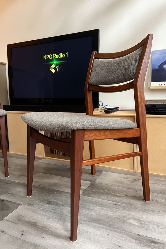 Image 1 of 4 Danish design chairs made of Teak