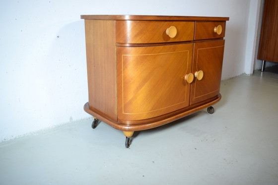 Image 1 of Art Deco dressoir uit de jaren 30, vintage kast, ladekast, kledingkast