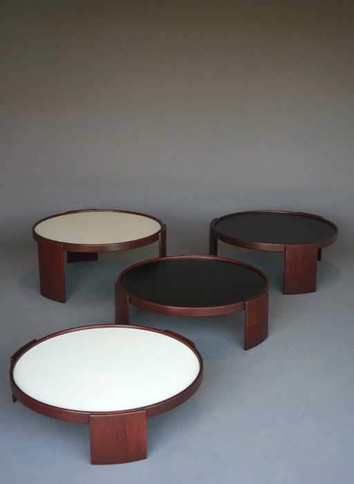 Model 780/783 Stacking Tables by Gianfranco Frattini for Cassina, 1960s-1970s, Set of 4