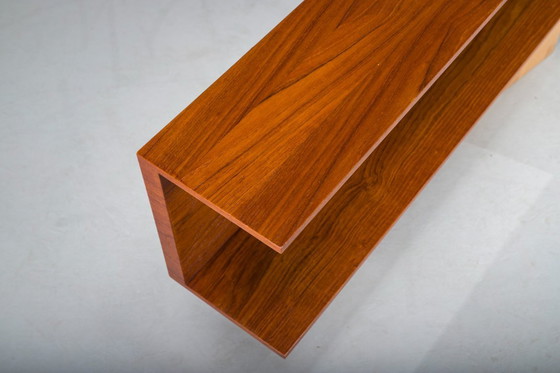 Image 1 of Mid-Century Modernes Wandregal aus Teakholz von Walter Wirtz für Wilhelm Renz, Deutschland, 1960er Jahre