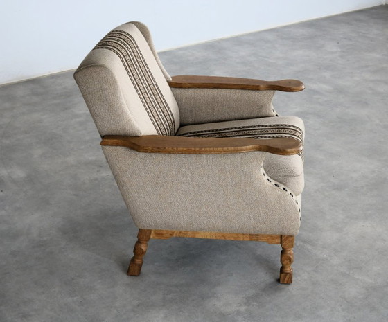 Image 1 of Brutalist Deense fauteuil 