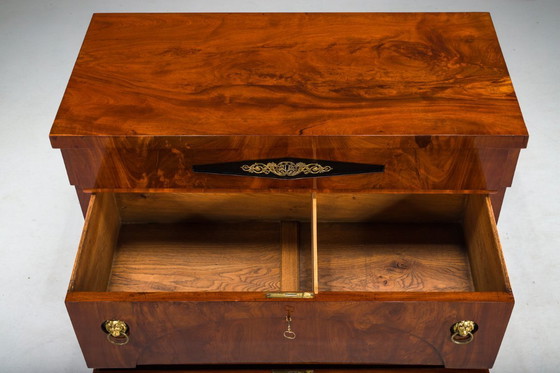Image 1 of Vroeg 19e-eeuwse Biedermeier mahoniehouten commodes, jaren 1830