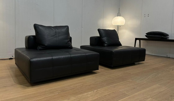 Image 1 of Minotti Lawrence Element Pelle Nera (2x)