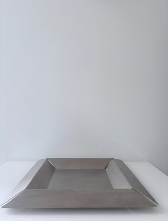 Bol design vintage Tablo en acier inoxydable 34 x 34 cm – rvs (photo 9 of 13)