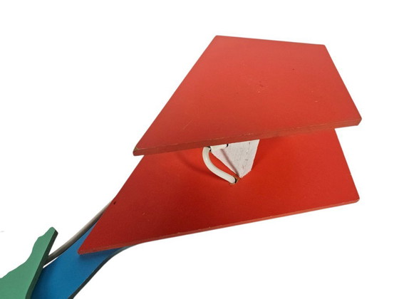 Image 1 of Schatjes B.V. design - Made in Holland - wandlamp - hout - 80's