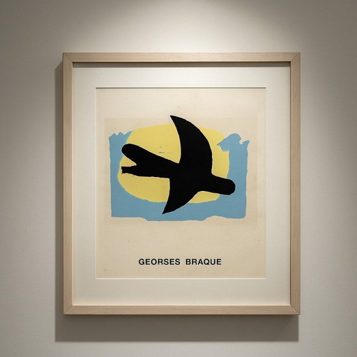 Georges Braque - Edititions H. Segers Belgium - Oiseau bleu et jaune" - Years 1960s