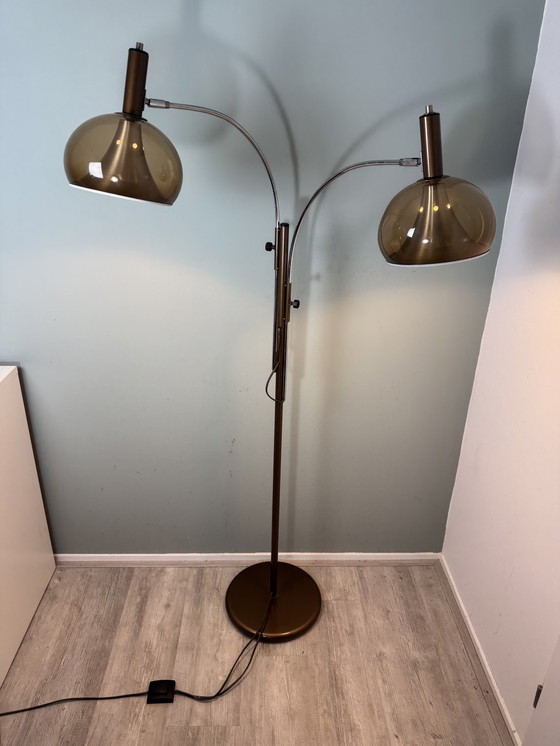 Image 1 of Vintage space age Dijkstra vloerlamp trompet Mushroom