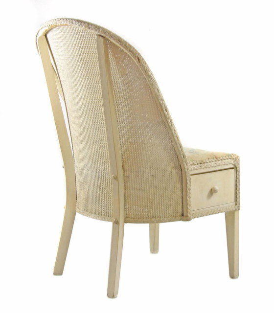 Sedia stile Lloyd Loom Studio con cassetto – Poltrone, Vintage (photo 7 of 40)