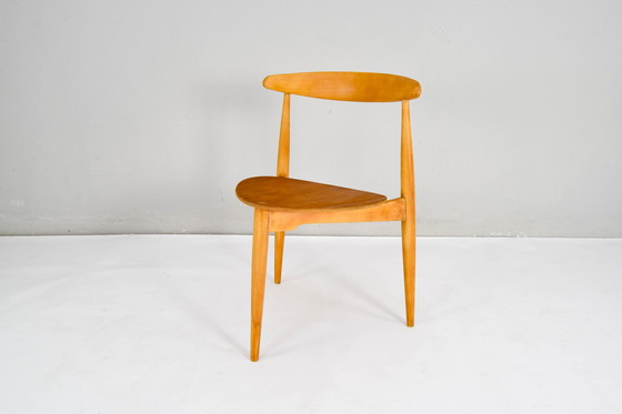 Image 1 of Fh4103 Heart Dining Chairs By Hans Wegner For Fritz Hansen, Denmark, 1950S, Set Of 4