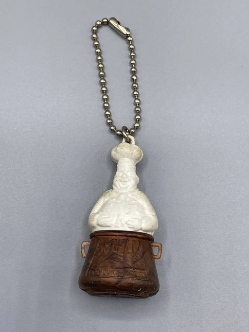 Amieux Frères Promotional Keychain - Chef Mascot – portemonnees klein lederwaren, Retro (photo 2 of 3)